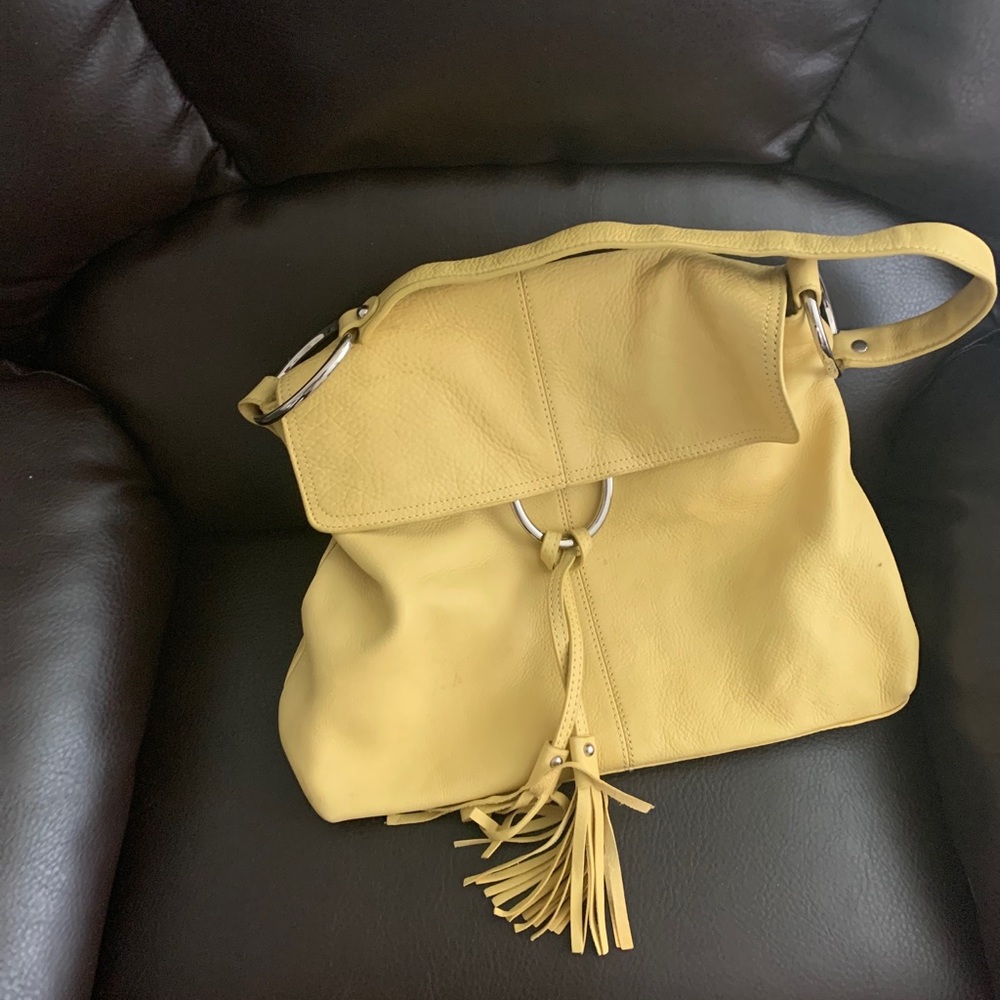 Alfani mustard yellow bag